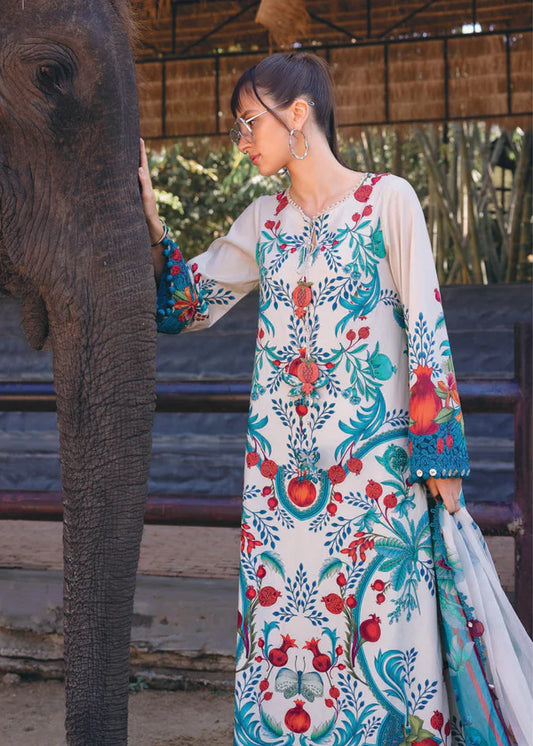 Maria B New Book Embroidered Lawn Dress D2912A