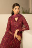 Iznik 3Piece Maroon Chickenkari Lawn Dress