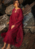 Qalamkar Red Luxury Chickenkari Lawn Dress