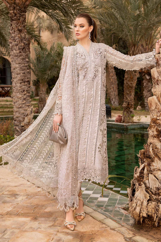 Maria B Luxury Lawn Cutwork Partywear Dress