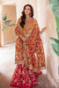 Emaan Adeel Mustard Chiffon Dress