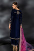 Naqshi Navy Blue Velvet Replica Dress