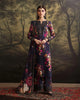 Humjoli Embroidered Dark Blue Luxury lawn Dress with Voile Dupatta