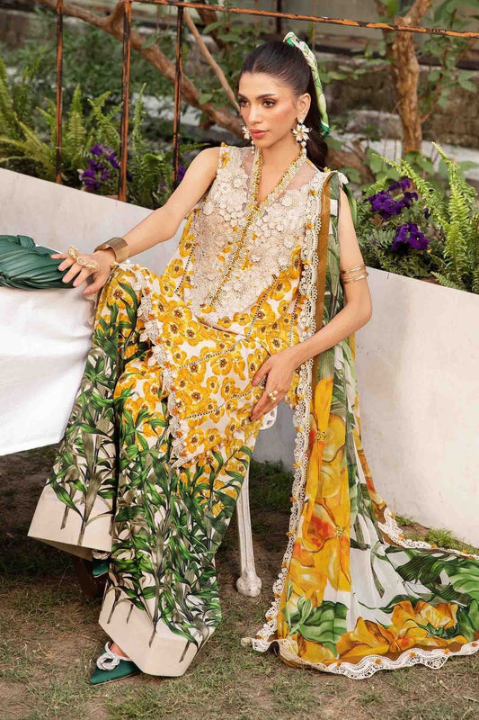 Maria B MPrint Embroidered Lawn Dress
