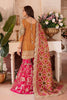 Emaan Adeel Mustard Chiffon Dress