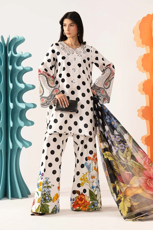 Maria B MPrints Lawn Embroidered Dress D 3008 A