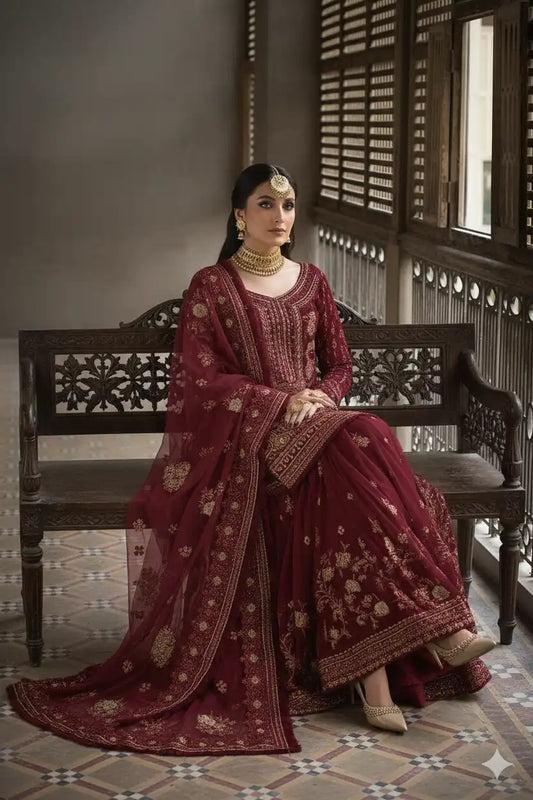 Erum Khan Premium Adda Work Bridal Gharara