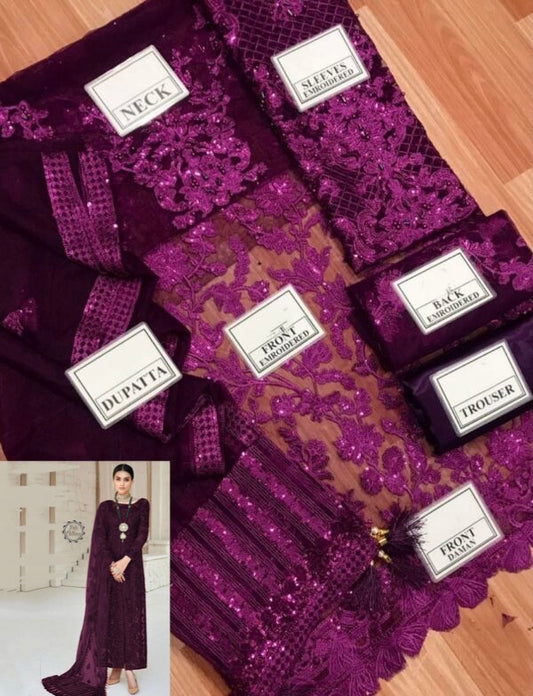 Maryam Hussain Purple Net Dress