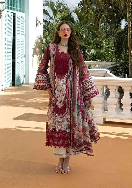 Elaf Embroidered Lawn Ruby Lady