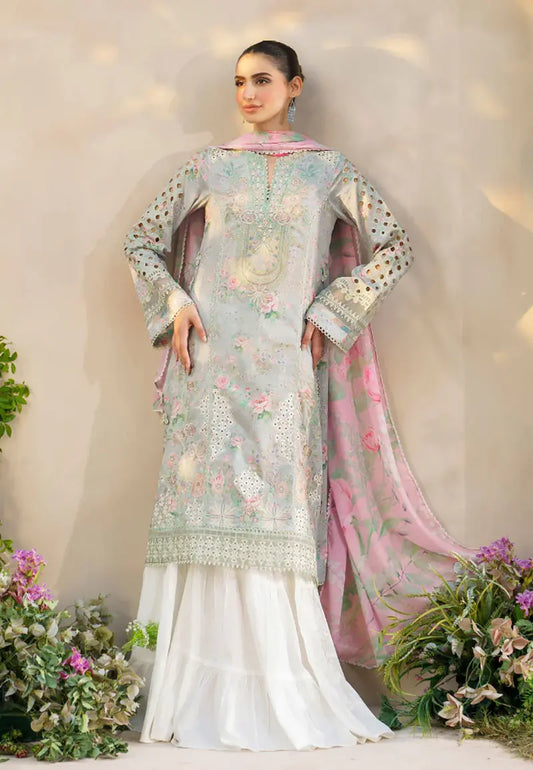 Iznik 3Pcs Chickenkari Lawn Dress | Unstitched