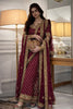 Haris Shakeel Chiffon Hand Embellished Dress with Clutch New pose
