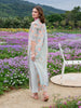 Izel EVANIA Chickenkari Embroidered Lawn Back Pose