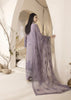 Laam Lavish Mauve Chiffon suit standing back pose