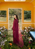 Laam Red Embroidered Lawn Dress Pose 2
