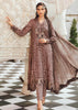 Maria B Brown Embroidered Lawn MBL 2703 B Standing pose
