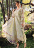 Maria B Laser Butterfly Embroidered Lawn yellow Dress pose 1