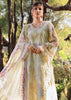 Maria B Laser Butterfly Embroidered Lawn yellow Dress pose 3