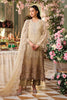 Maria B Luxury Chiffon Dress Olive Gold