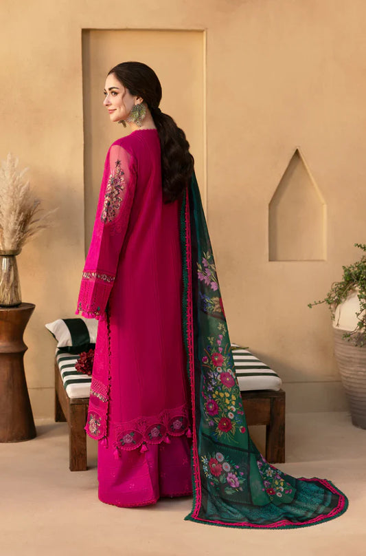 Saira Rizwan -Designer Lawn Chikankari Embroidered Suit pose 2