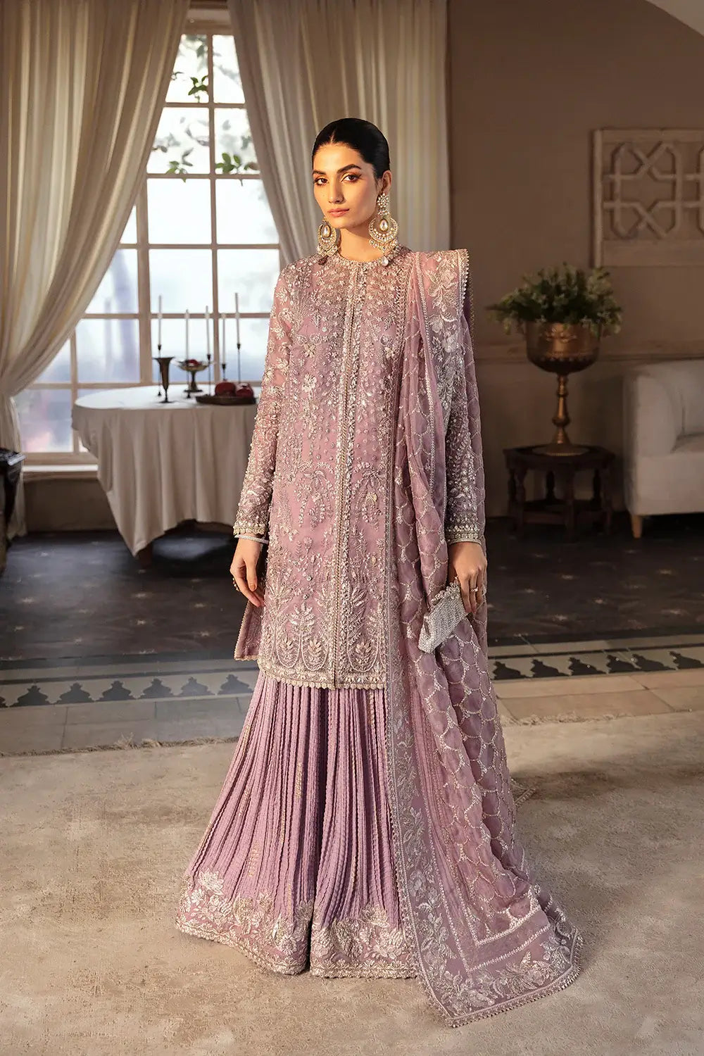 Soraya Sehr Organza Crush Gharara - Sharara