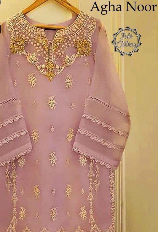 Agha Noor Organza Dress