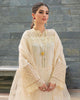 Mushq Creme Chickenkari Lawn Dress